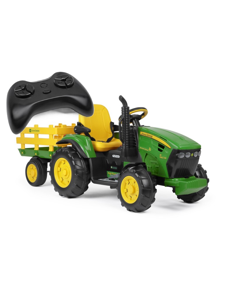 Traktor na akumulator z pilotem John Deere RC Litowy