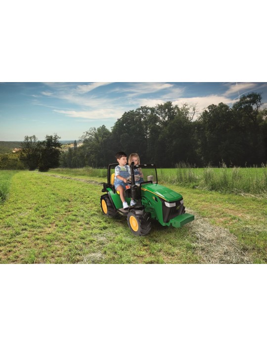 John Deere Dual Force 12V – dwuosobowy traktor Peg Perego