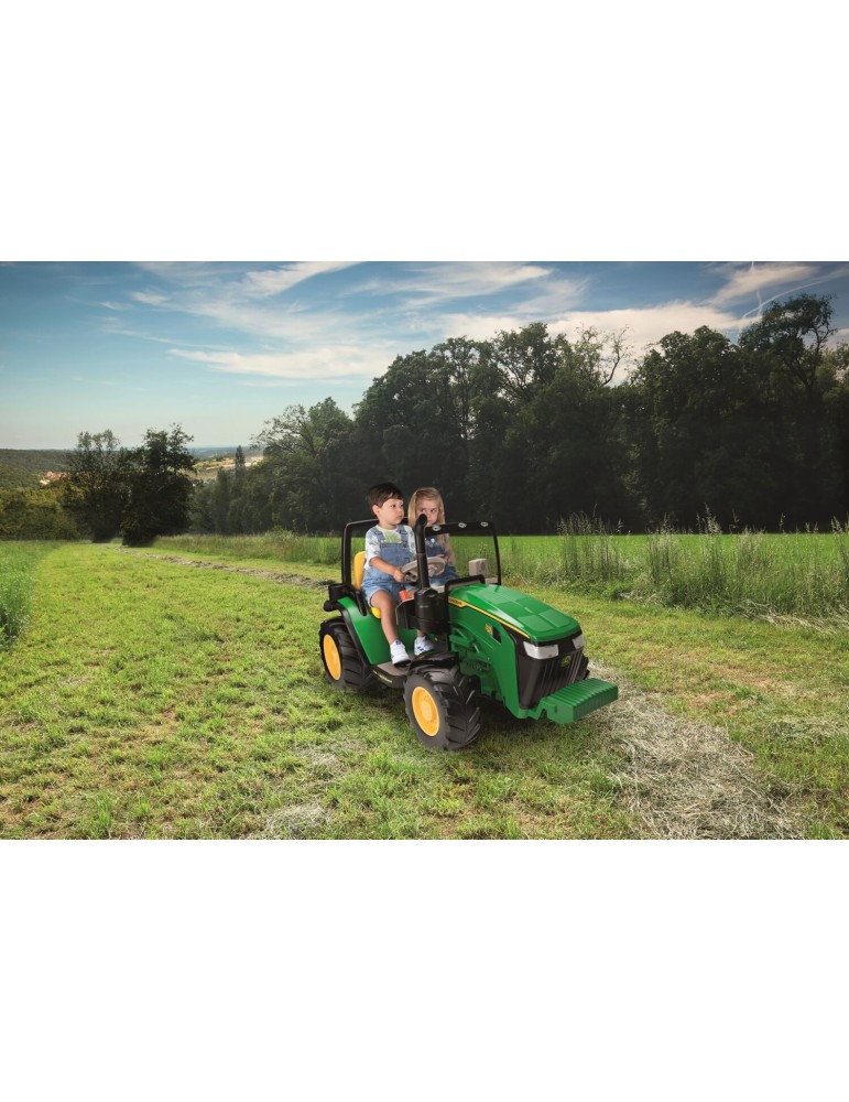 John Deere Dual Force 12V – dwuosobowy traktor Peg Perego