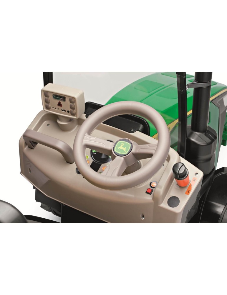 John Deere Dual Force 12V – dwuosobowy traktor Peg Perego