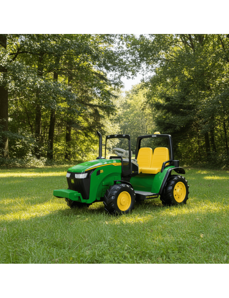 John Deere Dual Force 12V – dwuosobowy traktor Peg Perego