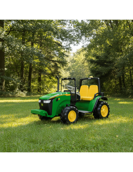 John Deere Dual Force 12V – dwuosobowy traktor Peg Perego