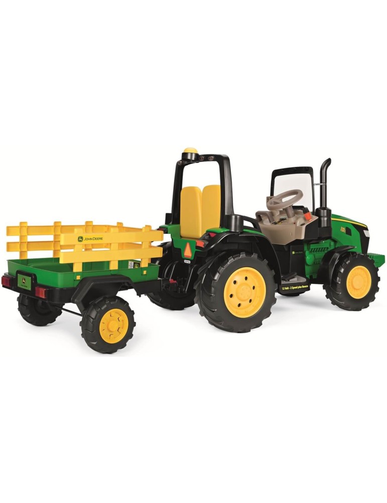 John Deere Dual Force 12V – dwuosobowy traktor Peg Perego