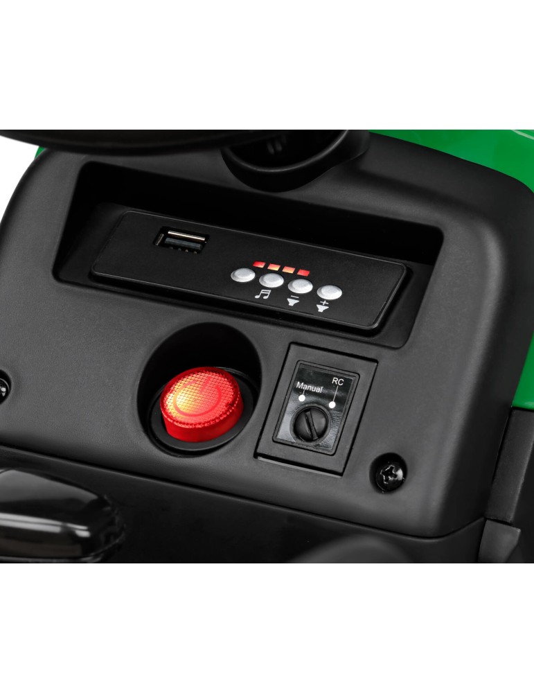 John Deere Farm Power 12V – traktor na akumulator z pilotem | Peg Perego