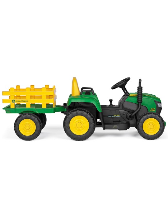 John Deere Farm Power 12V – traktor na akumulator z pilotem | Peg Perego