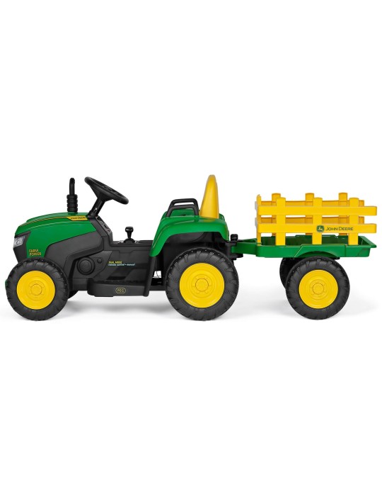 John Deere Farm Power 12V – traktor na akumulator z pilotem | Peg Perego