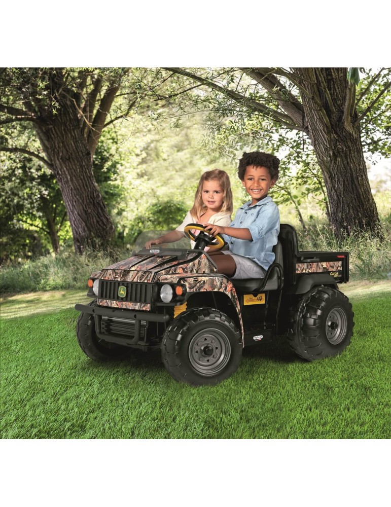 John Deere Gator CAMO 12 V – terenowa ciężarówka-wywrotka Peg Perego