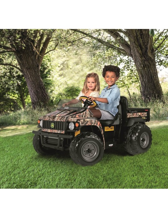 John Deere Gator CAMO 12 V – terenowa ciężarówka-wywrotka Peg Perego