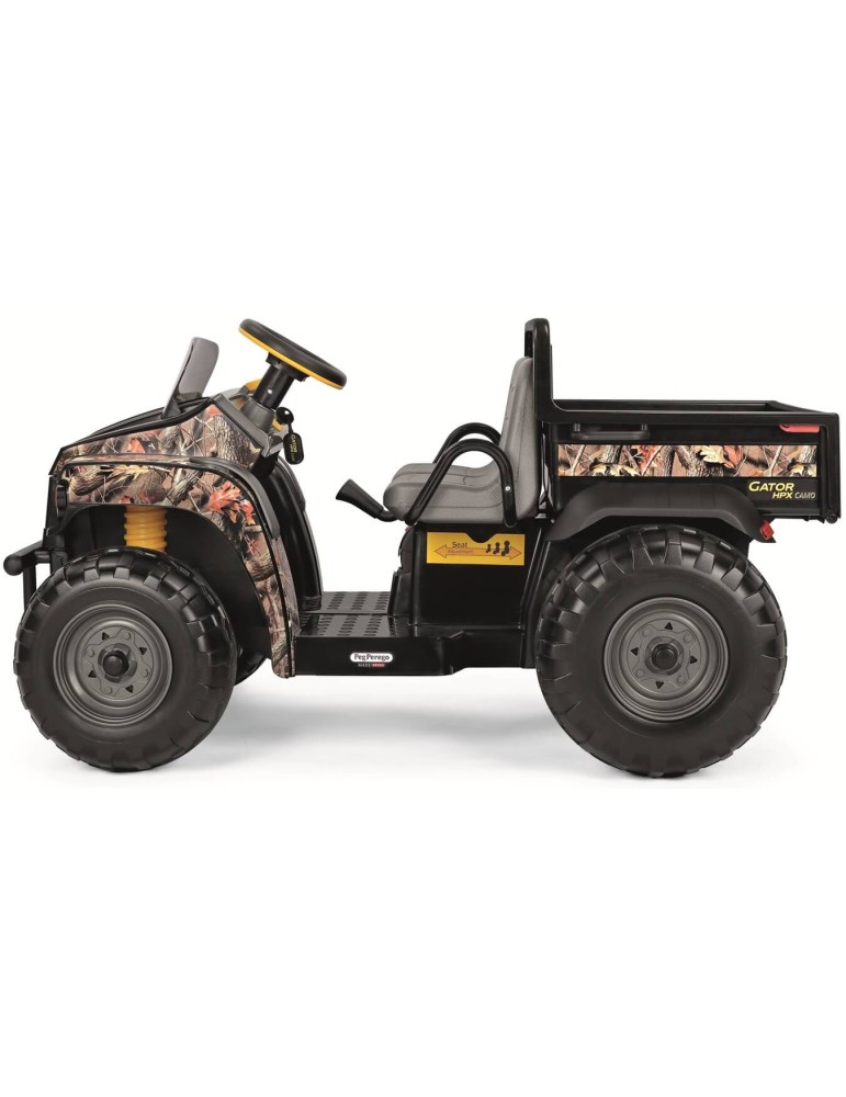 John Deere Gator CAMO 12 V – terenowa ciężarówka-wywrotka Peg Perego