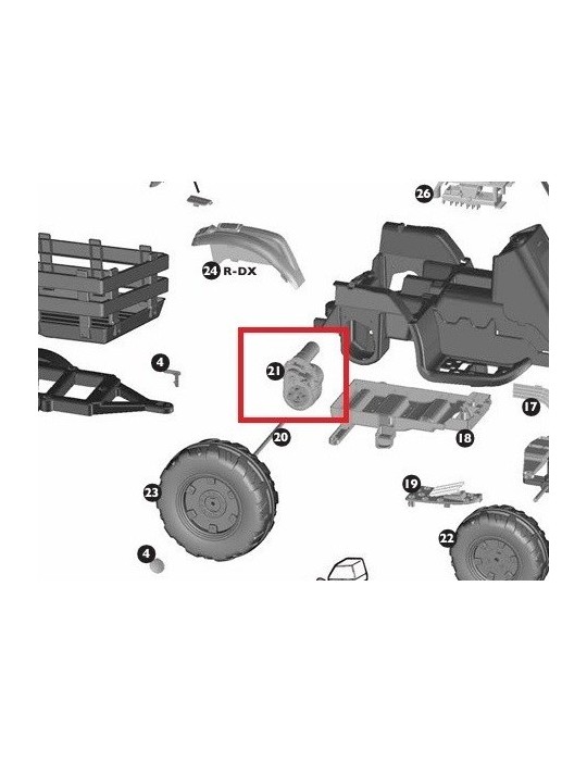 Przekładnia bez silnika Peg Perego 12V – John Deere
