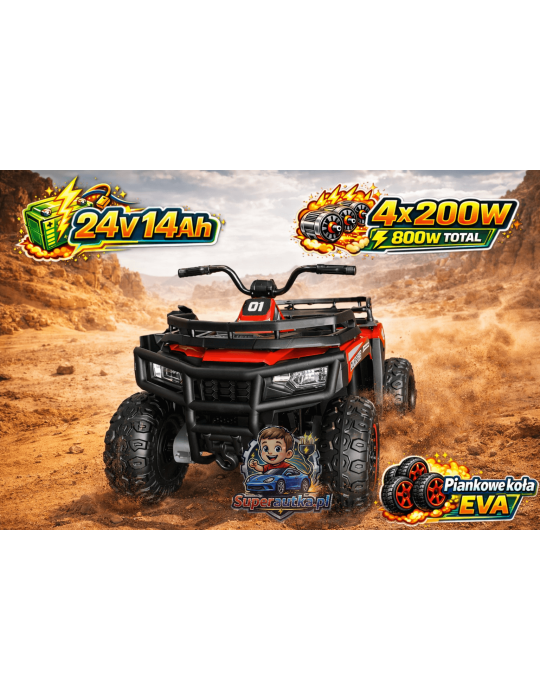 Samochód elektryczny Buggy dla dzieci 24V 800W | Dwuosobowy | Koła EVA