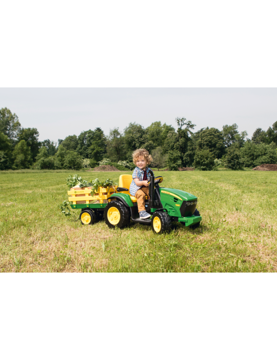 Traktor na akumulator John Deere Ground Force 12V Litowy akumulator