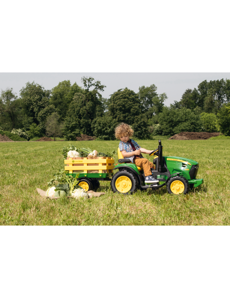Traktor na akumulator John Deere Ground Force 12V Litowy akumulator