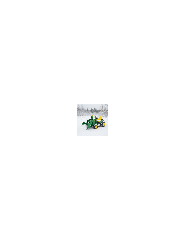 Koparka na akumulator John Deere Ground Loader 12V Litowy akumulator + Przyczepa