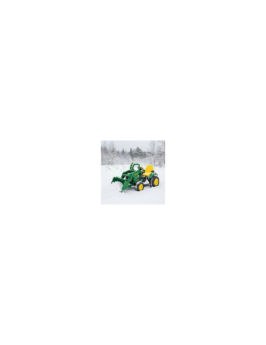 Koparka na akumulator John Deere Ground Loader 12V Litowy akumulator + Przyczepa