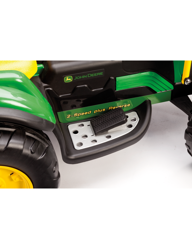 Koparka na akumulator John Deere Ground Loader 12V Litowy akumulator + Przyczepa